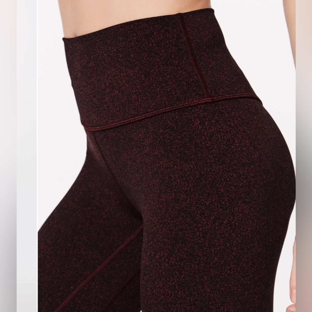 Lululemon Align Pant II (25") Granulite Garnet Black size 12 EUC - Picture 6 of 6